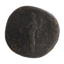 Sestertius, Antoninus Pius (86–161; Roman emperor 138–161), personifications (iconography):