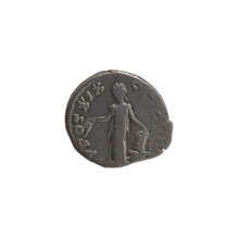 Denarius of Antoninus Pius (86–161; Roman emperor 138–161). Obverse: Head of Antoninus Pius in a