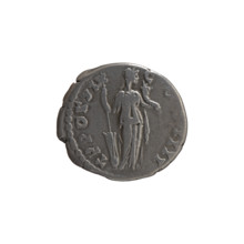 Denarius of Antoninus Pius (86–161; Roman emperor 138–161), 155–156, Rome. Obverse: Head of