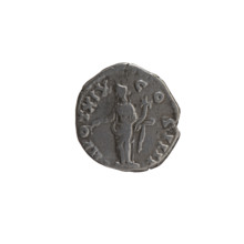 Denarius of Antoninus Pius (86–161; Roman emperor 138–161). Obverse: Head of Antoninus Pius in a