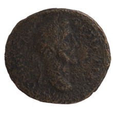 Sestertius, Antoninus Pius (86–161; Roman emperor 138–161), issuer. Obverse: Head of Antoninus Pius