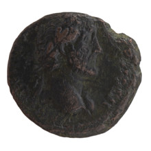 As/dupondius, Antoninus Pius (86–161; Roman emperor 138–161), issuer: Antoninus Pius; obverse: head