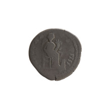 Denarius of Antoninus Pius (86–161; Roman emperor 138–161). Obverse: Head of the emperor in a
