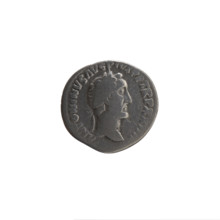 Denarius of Antoninus Pius (86–161; Roman emperor 138–161), 160–161. Obverse: Head of Antoninus