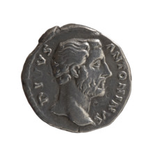 Denarius, Antoninus Pius (86–161; Roman emperor 138–161) (posthumous), Marcus Aurelius (121–180;