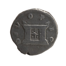 Denarius, posthumous issue: Antoninus Pius (86–161; Roman emperor 138–161), Marcus Aurelius