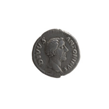 Denarius, posthumous; obverse: head of Antoninus Pius (86–161; Roman emperor 138–161) bare, facing