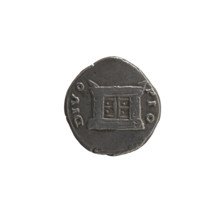 Denarius, posthumous; obverse: head of Antoninus Pius bare to right, inscribed DIVVS · ANTONIN;