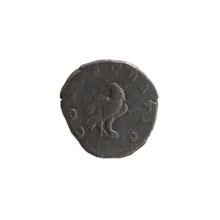 Denarius of Lucius Verus (issuer) and Marcus Aurelius (issuer); posthumous depiction of Antoninus