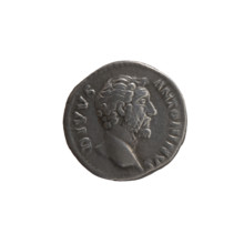 Denarius; issuers: Marcus Aurelius (121–180, Roman emperor 161–180) and Lucius Verus (130–169,