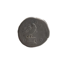 Denarius, after 161 CE. Obverse: Head of Antoninus Pius bare, facing right; legend DIVVS · ANTINVS