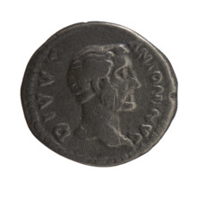 Denarius of Lucius Verus (130–169; Roman emperor 161–169) and Marcus Aurelius (121–180; Roman