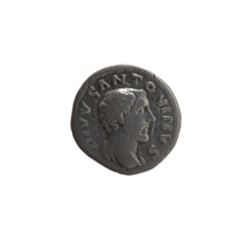 Denarius of Lucius Verus (issuer) and Marcus Aurelius (issuer), posthumous image of Antoninus Pius
