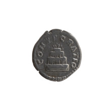 Denarius; obverse: head of Antoninus Pius bare, with drapery on left shoulder, legend 'DIVVS