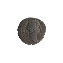 Denarius of Antoninus Pius (reigned 138–161 CE). Obverse: head of the emperor in a laurel wreath
