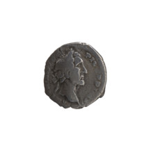 Denarius, Antoninus Pius (86–161; Roman emperor 138–161). Obverse: head of the emperor in a laurel