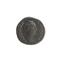 Denarius, Antoninus Pius (86–161; Roman emperor 138–161), issuer; Faustina the Elder (98–141; Roman