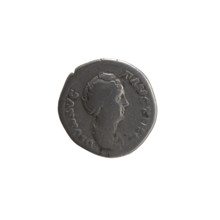 Denarius, posthumous issue featuring Faustina the Elder (98–141; Roman empress 138–141) and