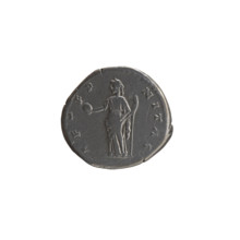 Denarius, posthumous issue for Faustina the Elder (98–141; Roman empress 138–141), issuer Antoninus