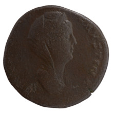 sestertius, Faustina the Elder (98–141; Roman empress 138–141) (posthumous), Antoninus Pius