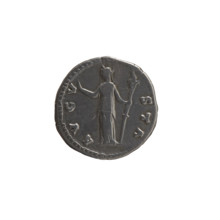 Denarius, posthumous issue honoring Faustina the Elder (98–141; Roman empress 138–141); issuer: