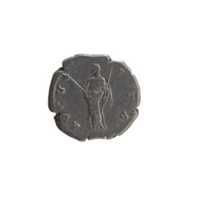 Denarius, posthumous issue of Faustina the Elder (98–141; Roman empress 138–141) under Antoninus
