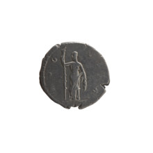 Denarius, posthumous issue for Faustina the Elder (98–141; Roman empress 138–141). Obverse: Bust of