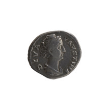 Denarius, posthumous issue of Faustina the Elder (98–141; Roman empress 138–141), issuer Antoninus
