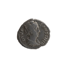 Denarius, posthumous issue for Faustina the Elder (98–141; Roman empress 138–141), struck under