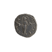 Denarius, posthumous issue for Faustina the Elder (98–141; Roman empress 138–141). Obverse: Bust of