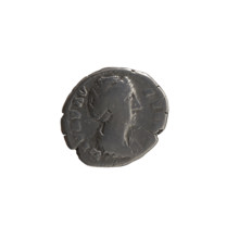 Denarius, posthumous issue for Faustina the Elder (98–141; Roman empress 138–141). Obverse: Bust of