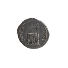 Denarius, posthumous issue for Faustina the Elder (98–141; Roman empress 138–141). Obverse: Bust of