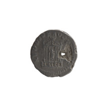 Denarius (with a hole), posthumous issue for Faustina the Elder (98–141; Roman empress 138–141);