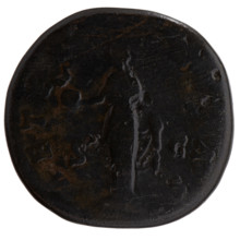 sestertius, Faustina the Elder (98–141; Roman empress 138–141) (posthumously), Antoninus Pius