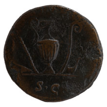 sestertius, Marcus Aurelius (121–180; Roman emperor 161–180), (caesar 139–161), Antoninus Pius
