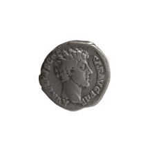 Denarius, ca. 145–147. Obverse: Head of young Marcus Aurelius without a cap to the right,