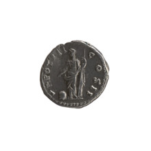 Denarius, Marcus Aurelius (121–180; Roman emperor 161–180), caesar 139–161; Antoninus Pius (86–161;
