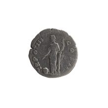Denarius; obverse: Head of young Marcus Aurelius without a cap to the right, inscription 'RELIVS
