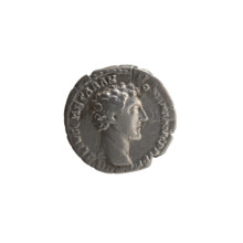 Denarius, Marcus Aurelius (121–180; Roman emperor 161–180), caesar 139–161; Antoninus Pius (86–161;