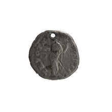 Denarius (with a hole), Marcus Aurelius (121–180; Roman emperor 161–180), Antoninus Pius (86–161;