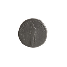 Denarius, Marcus Aurelius (121–180; Roman emperor 161–180), ca. 155–156. Obverse: Head of young