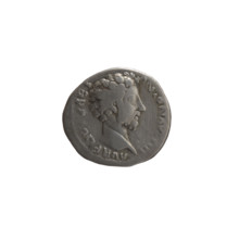 Denarius, ca. 156–157. Obverse: Head of young Marcus Aurelius without a cap to the right,
