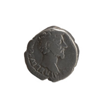 Denarius, Marcus Aurelius (121–180; Roman emperor 161–180), ca. 157–158. Obverse: Head of Marcus