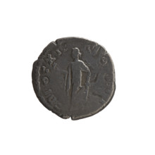 Denarius depicting Head of Marcus Aurelius uncovered, with drapery on the left shoulder, right,