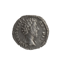 Denarius, Marcus Aurelius (121–180; Roman emperor 161–180), Caesar 139–161; Antoninus Pius (86–161;