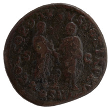 Sestertius of Marcus Aurelius (121–180; Roman emperor 161–180), issuer Marcus Aurelius. Obverse:
