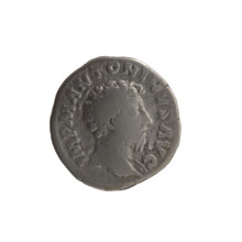 Denarius of Marcus Aurelius (121–180; Roman emperor 161–180), issuer: Marcus Aurelius. Obverse: