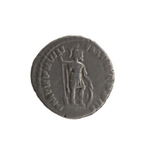 Denarius, Marcus Aurelius (121–180; Roman emperor 161–180) — obverse: head of Marcus Aurelius