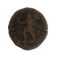 as/dupondius, Marcus Aurelius (121–180; Roman emperor 161–180) (issuer); obverse: Head of Marcus