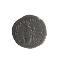 Denarius of Marcus Aurelius (121–180; Roman emperor 161–180), 165–166. Obverse: Head of Marcus